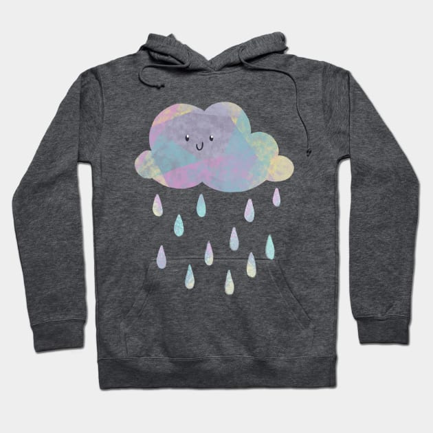 Happy Little Rain Cloud Hoodie by Abbilaura